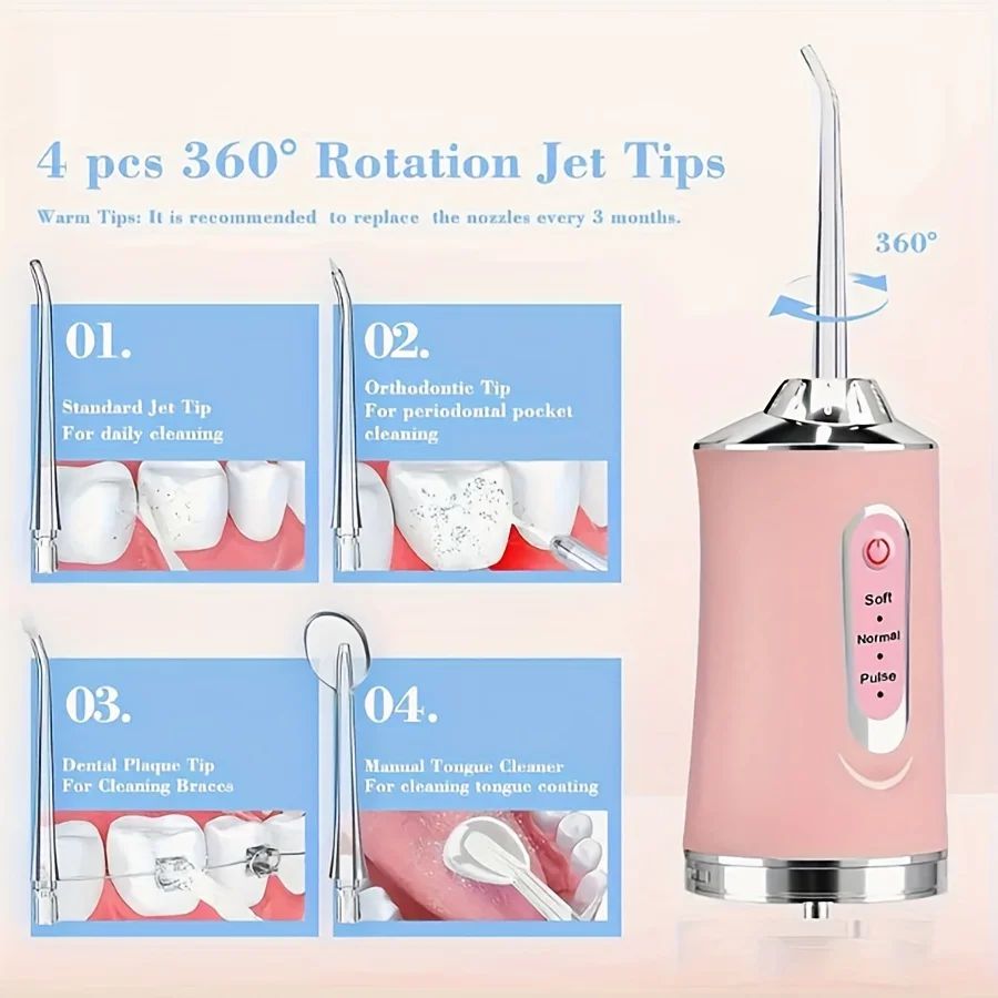 4/8/12 Pcs/Set Replaceable Ora - огляд і ціна Oral Irrigator Flosser