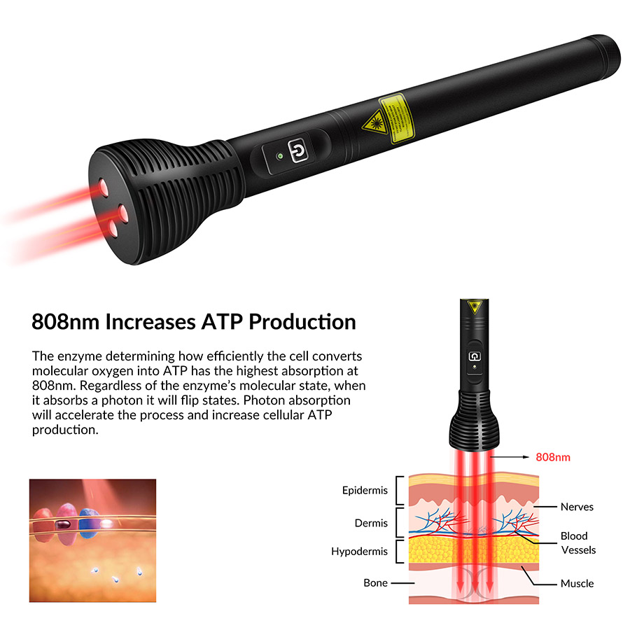 Home Use Handheld 808nm Red Li - огляд і ціна Red Light Therapy Device