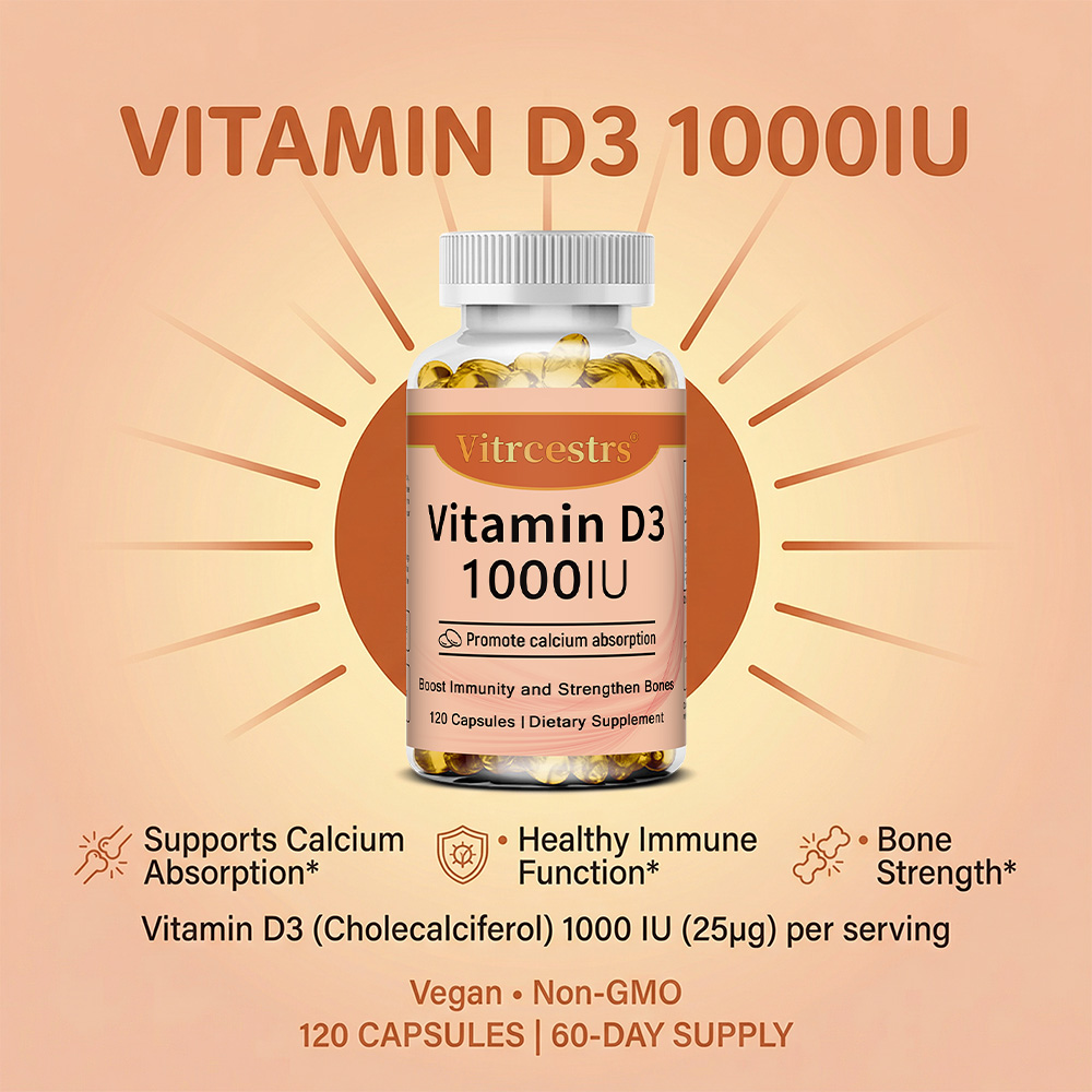 Vitamin D3 1000 IU Capsules, S - огляд і ціна Health Wellness And