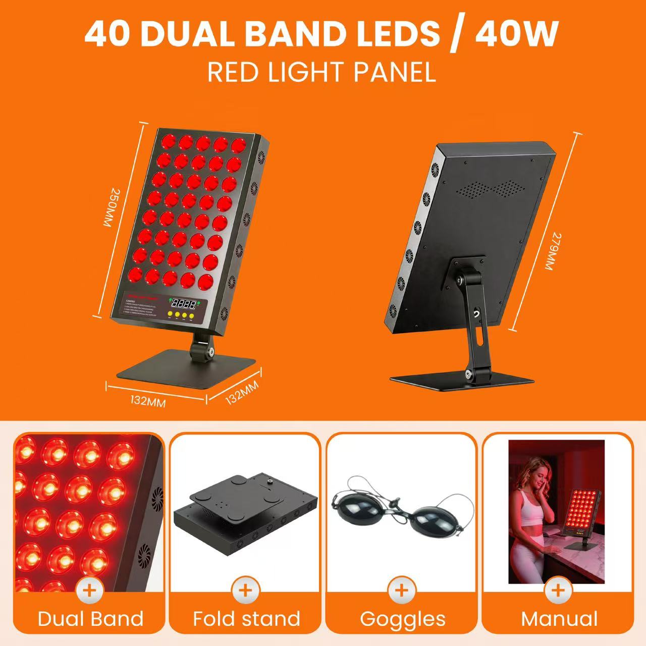 LED Red Light 200W Therapy Pan - огляд і ціна Red Light Therapy Device